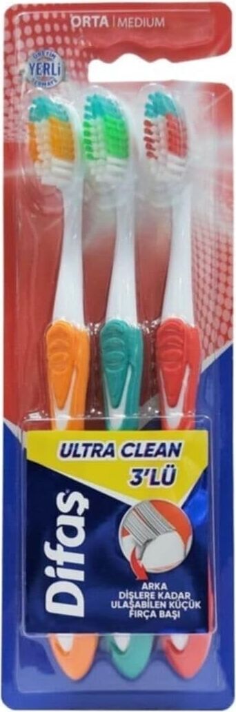 Ultra Clean 3'lü Diş Fırçası