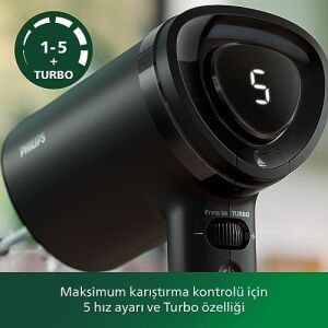 5000 Serisi Güçlü El Mikser Seti 500W, El  Aparatı, Doğrayıcı Aparatı, Ölçekli Akıllı Saklama Kabı, 5 Hız Ayarı ve Turbo, HR3781/20