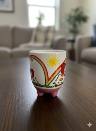 Inek Kupa 08 El Yapımı 3D Krem Parlak Kupa - El Yapımı Seramik Kupa