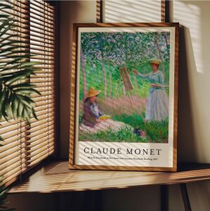 Fark Tanıtım Monet Çerçevesiz Poster, Modern Dekoratif Çerçevesiz Poster, Tablo, Monet-12, 21 x 30