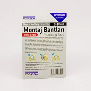 Hazır Kesilmiş 12'li Montaj Bandı, Şeffaf