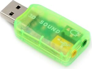 5.1 USB Stereo Ses Adaptörü, Harici Ses Kartı, Pc ve Dizüstü Bilgisayar Için 3D USB Ses Adaptörü,