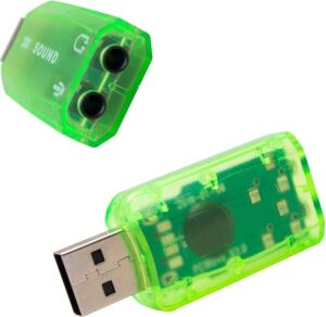 5.1 USB Stereo Ses Adaptörü, Harici Ses Kartı, Pc ve Dizüstü Bilgisayar Için 3D USB Ses Adaptörü,