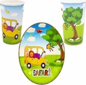 Safari Tabak Bardak Set 8 Adet