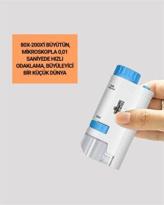 Abs Gövdeli Öğrenci ve Hobi Mikroskobu – Mavi Renk