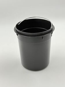 Bambu Kapaklı Metal Çöp Kovası – Hidrolik Sistemli Yavaş Kapanma Özellikli, Pedallı, Banyo ve Mutfak Için Şık ve Fonksiyonel Tasarım (Siyah, 3 Litre)
