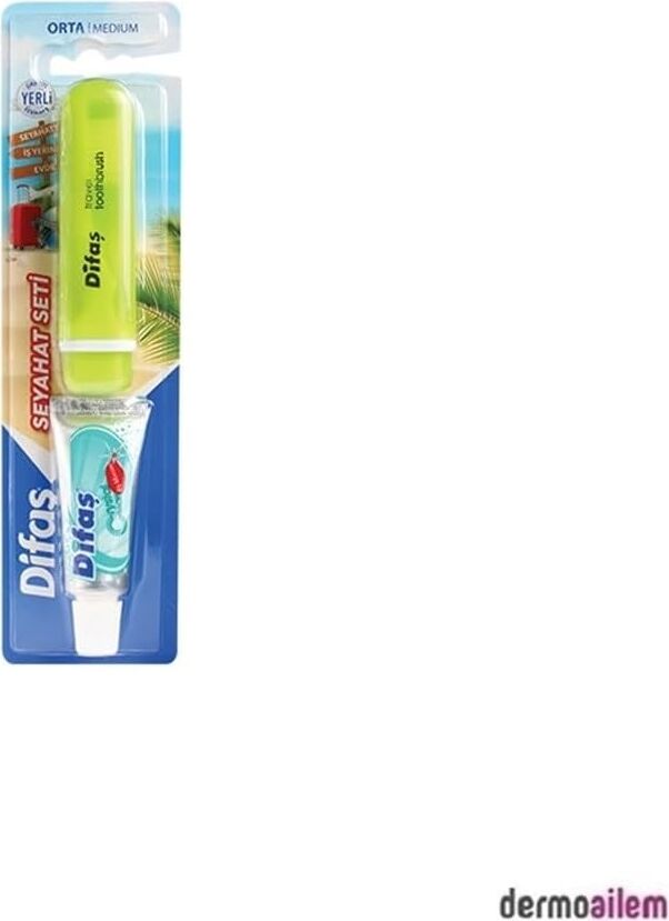 Seyahat Seti (Iç Içe Geçebilen Diş Fırçası + 15 ml Diş Macunu/orta Sert)