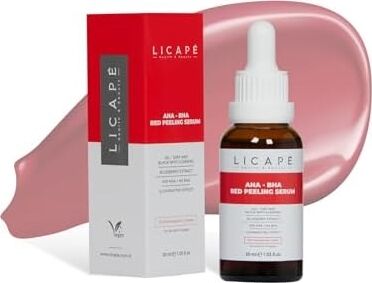 Licape%10 Aha +%2 Bha Red Peeling Serum – Cilt Canlandırıcı, Gözenek Arındırıcı ve Aydınlatıcı Peeling Serumu – Daha Pürüzsüz ve Eşit Tonlu Cilt – 30 ml