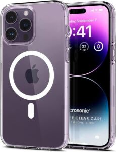 Kılıf Apple iPhone 15 Pro Için Magsafe Clear Soft Şeffaf [iphone 15 Pro ile Uyumlu Kılıf - Şeffaf]