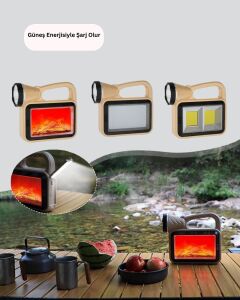 Solar Alev Lambası – Kamp, Bahçe ve Dış Mekan Için