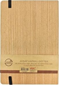14X21 Spiralli Bambu Kapak Defter