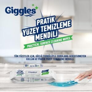 Pratik Yüzey Temizleme Havlusu 50'li 1 Paket