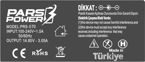 Notebook Adaptör - Air A1465 Magsfe 2 14.85V 3.05A 45W, A1465 Early 2014, 2015, EMC2558 EMC2631 EMC2924, MD223LL/A, MD711LL/A, MD845LL/A, MF067LL/A Muadili ile Uyumlu PRS-070