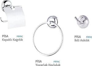 Pisa 3'lü Banyo Aksesuar Seti