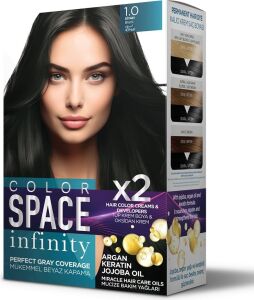 Space Infınıty Set Saç Boyası 1.0 Siyah
