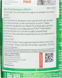 Node Fluid Shampoo Deterjan Içermeyen Saç Bakım Şampuanı