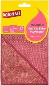 Mikrofiber Yağ & Kir Sökücü Mutfak Bezi Tekli, Çift Taraflı Hızlı Kuruyan Mikrofiber Mutfak Temizlik Bezi 30X30 Cm, Tüy ve Çizik Bırakmayan Ev, Ocak ve Fırın Için Yağ ve Kir Sökücü Tasarım