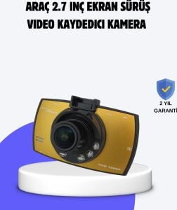 Full Hd Araç Kamerası G Sensor Gece Görüşlü Dash Cam