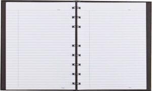 Notebook Defter, Tek Konu, Dar Çizgili, Siyah Kapak, 75 Yaprak 23,5 x 18,4 cm