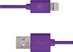 Mojue 3DK34 Lightning Şarj Kablosu, 1 Metre,mor