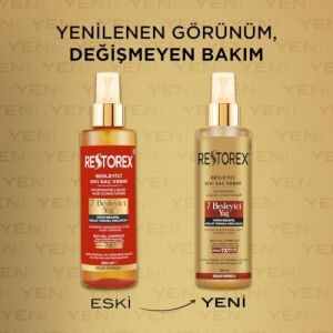 Restorex Besleyici Bakım Sıvı Saç Kremi 200 Mililitre, 7 Besleyici Yağ