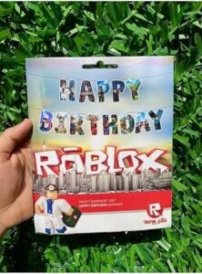 Mfm Roblox Temalı Happy Birthday Banner Yazı
