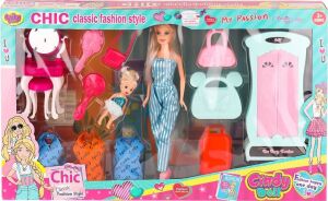 02259 Cindy Doll Dolaplı Bebek Oyun Seti -Eco Lounge