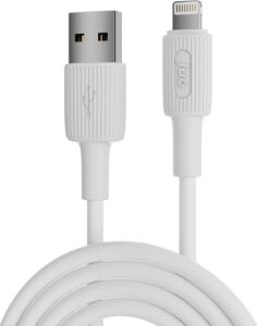 12W 2.4A Usb-A To Lightning iPad ile Uyumlu Silikon Hızlı Şarj ve Data Kablosu Beyaz 1 Metre