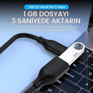 USB 3.0 Uzatma Kablosu 3 Metre