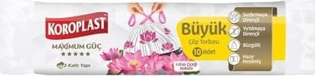 Lotus Çiceği Kokulu Büzgülü Çöp Poşeti, Orta