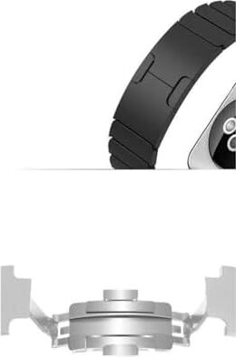 - Apple ile Uyumlu Watch 42MM 44MM 45MM 49MM 1/2/3/4/5/6/se/se2/7/8/9/ultra 1/2 Baklalı Metal Kordon