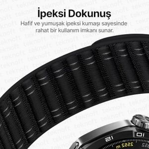 22MM ile Uyumlu Saatler Için Wave Loop 46MM Yumuşak Kumaş Kordon  Watch (Gt6 Pro/gt6/gt5 Pro/gt5/gt4/watch 4 Pro/gt3/gt3 Pro/gt2/gt2 Pro)