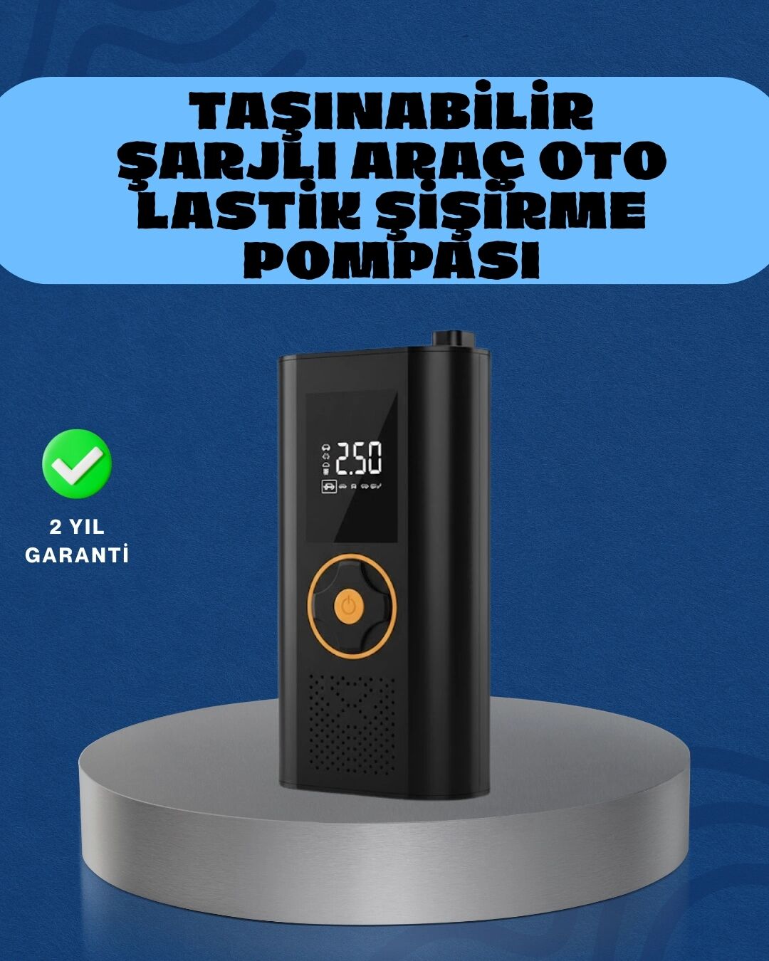 Otomatik Duran Dijital Hava Pompası Kompakt ve Taşınabilir Tasarım