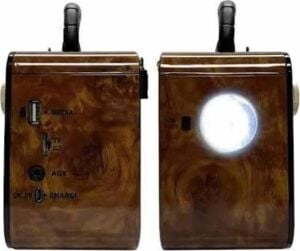 Nostaljik Radyo Bluetooth Bağlantılı Müzik Kutusu Ahşap