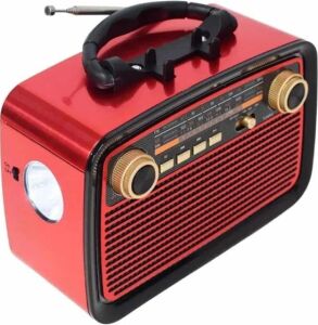 Nostaljik Radyo Bluetooth Bağlantılı Müzik Kutusu Ahşap