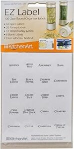 Kitchenart Ez Baharat Etiket Seti, 100 Parça