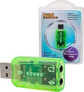 5.1 USB Stereo Ses Adaptörü, Harici Ses Kartı, Pc ve Dizüstü Bilgisayar Için 3D USB Ses Adaptörü,