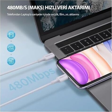 Npo Hızlı Şarj ve Data Kablosu (Type-C To Type-C, 45W, 200CM)