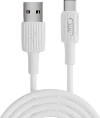 66W Usb-A To USB Type-C Silikon Hızlı Şarj ve Data Kablosu Beyaz 1 Metre