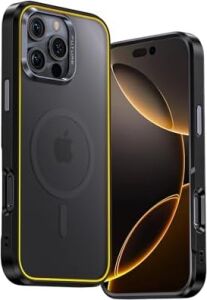 Aohı iPhone 16 Pro Max Kılıf Magsafe ile Uyumlu, Askeri Sınıf Düşme Koruması, Ince, Manyetik Darbeye Dayanıklı Telefon Kılıfı, 16,9 cm iPhone 16 Pro Max Için, Siyah