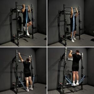 Barfiks Lastiği Orta Sert Mavi Direnç Bandı Pull Up Assistance Band Barfiks Çekme Destek Lastiği, Crossfit & Fitness Egzersiz Bandı