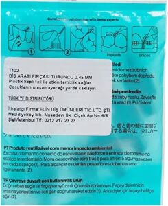 0.45 mm - Turuncu Diş Arayüz Fırçası (1x 8 Adet)