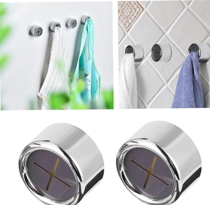 Pratik Tak-Çıkar Havlu Askısı - Kendinden Yapışkanlı Delmesiz Montaj - Banyo ve Mutfak Için Krom Kaplama Havlu Tutucu