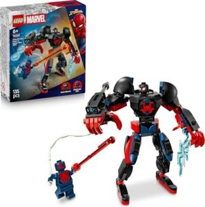 Miles Morales Robotu, Örümcek Adam 2099’A Karşı 76337-6 Yaş Üzeri Kız ve Erkek Çocuklar Için 2 Minifigür Içeren Yaratıcı Oyuncak Yapım Seti, Rol Yapma Oyuncağı, Hediye Fikri (135 Parça)