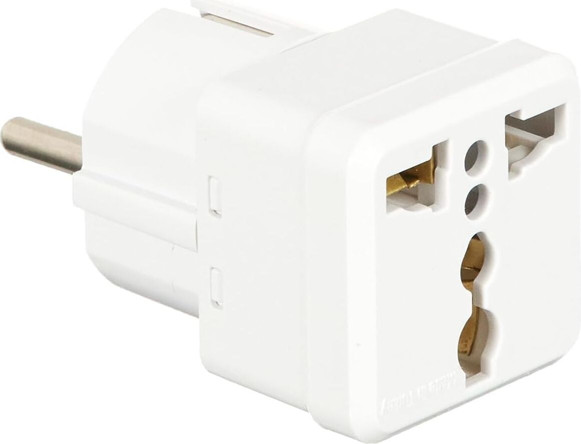 Evrensel Adaptör Seyahat Fişi Beyaz Ab Normu - 250V Ac 10~16A Ingiliz ve Amerikan Fiş Dönüştürücü Priz Adaptör