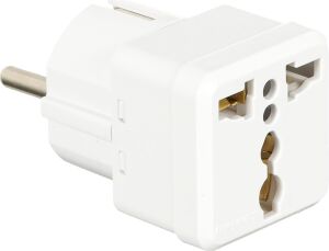 Evrensel Adaptör Seyahat Fişi Beyaz Ab Normu - 250V Ac 10~16A Ingiliz ve Amerikan Fiş Dönüştürücü Priz Adaptör