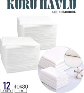 Tek Kullanımlık Kuru Havlu Çok Amaçlı 40X80 cm 12 Adet 718430
