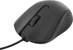 Kablolu Mouse Siyah 2 Tuşlu Ekonomik Mouse Bilgisayar Faresi Ofis ve Ev Kullanımına Uygun USB Uçlu Notebook Pc ve Bilgisayar Için Uygun 2.5 x 12.5 x 16.5 cm Mouse1 (3 Adet)