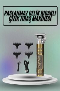 Saç Sakal Vücut Tıraş Makinesi Çizik Atma Makinesi Paslanmaz Çelik
