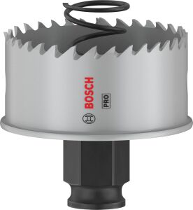 1 x Pro Sheet Metal Power Change Plus Delikli Testere (Paslanmaz Çelik Levhalar, Çelik Levhalar, Ø 54 Mm, Profesyonel Aksesuar Döner Matkap/sürücü)